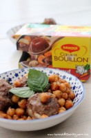 Boulettes de boeuf aux pois chiches et à la menthe