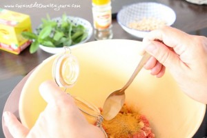 Boulettes de boeuf aux pois chiches et à la menthe