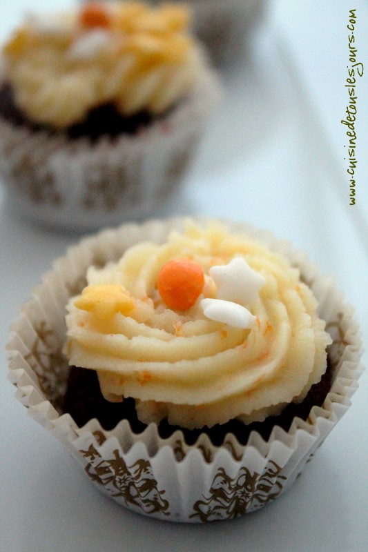 Mini-cupcakes au chocolat et à l'orange