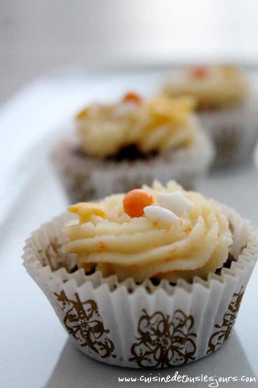 Mini-cupcakes au chocolat et à l'orange