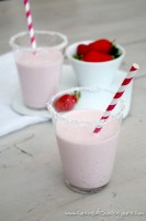 Milkshake coco fraise - Cuisine de tous les jours