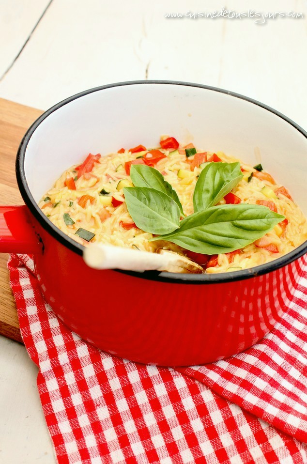 Pastasotto de risetti aux légumes sautés - Cuisine de tous les jours