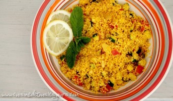 Taboulé de légumes sautés et fruits secs - Cuisine de tous les jours