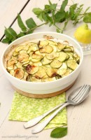 Gratin de courgette à la menthe et au citron confit - www.cuisinedetousleslours.com
