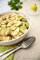 Gratin de courgette à la menthe et au citron confit - www.cuisinedetousleslours.com