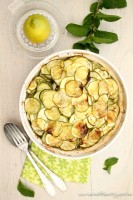 Gratin de courgette à la menthe et au citron confit - www.cuisinedetousleslours.com