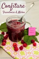 Confiture de framboise et melon - ©www.cuisinedetouslesjours.com