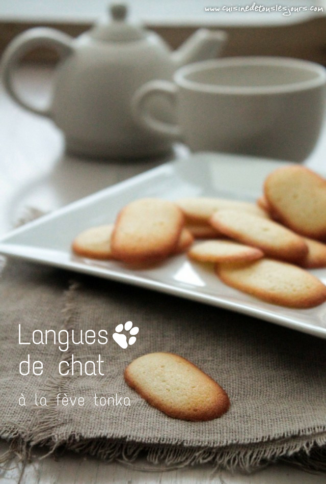 Langues de chat à la fève tonka - ©www.cuisinedetouslesjours.com