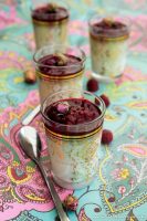 Panna cotta à la rose et framboise - ©www.cuisinedetouslesjours.com