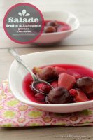 Salade de fruits d'automne pochés à l'hibiscus - ©www.cuisinedetouslesjours.com