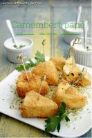 ©www.cuisinedetouslesjours.com - Camembert pané, crème ail et persil