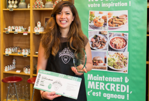 Nathalie Maclin Arnoux, gagnante 2017 du concours Super ball de L'Agneau Si Simple, Si Bon