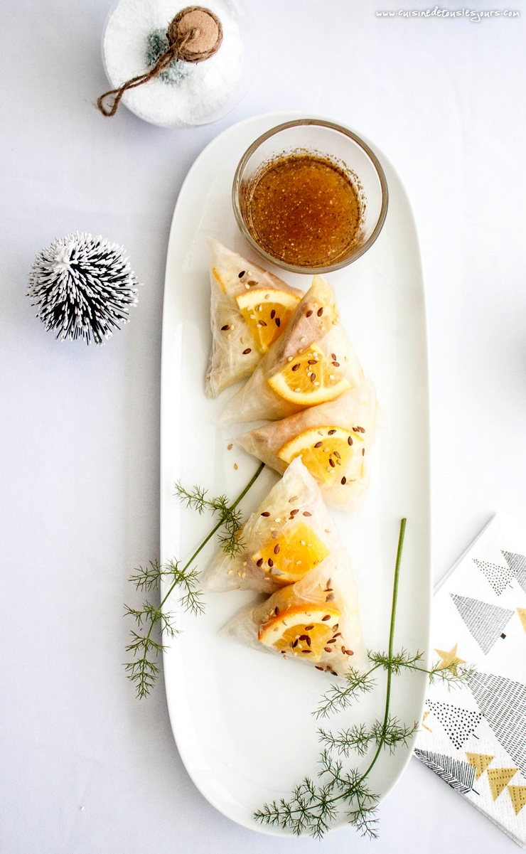 Triangles de foie gras au fenouil et à l'orange – ©www.cuisinedetouslesjours.com