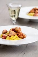 Risotto au safran et homard flambé - ©www.cuisinedetouslesjours.com