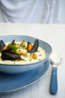 Velouté de céleri et moules à la marinière - ©www.cuisinedetouslesjours.com