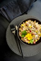 Taboulé de Sarrasin au chou fleur, au radis d’hiver et à huile de colza torréfiée - ©www.cuisinedetouslesjours.com