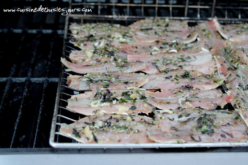 Sardines marinées au barbecue