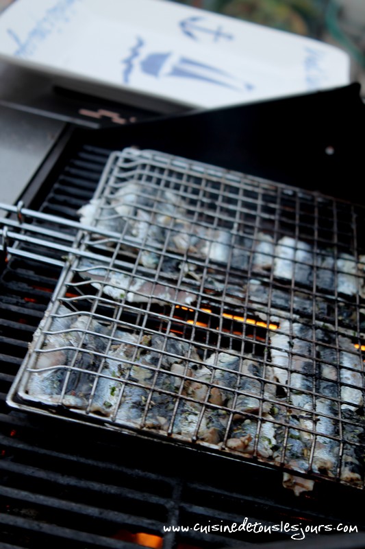 Sardines marinées au barbecue