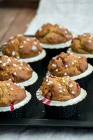 Muffins à la farine d'épeautre et aux cranberries - ©www.cuisinedetouslesjours.com